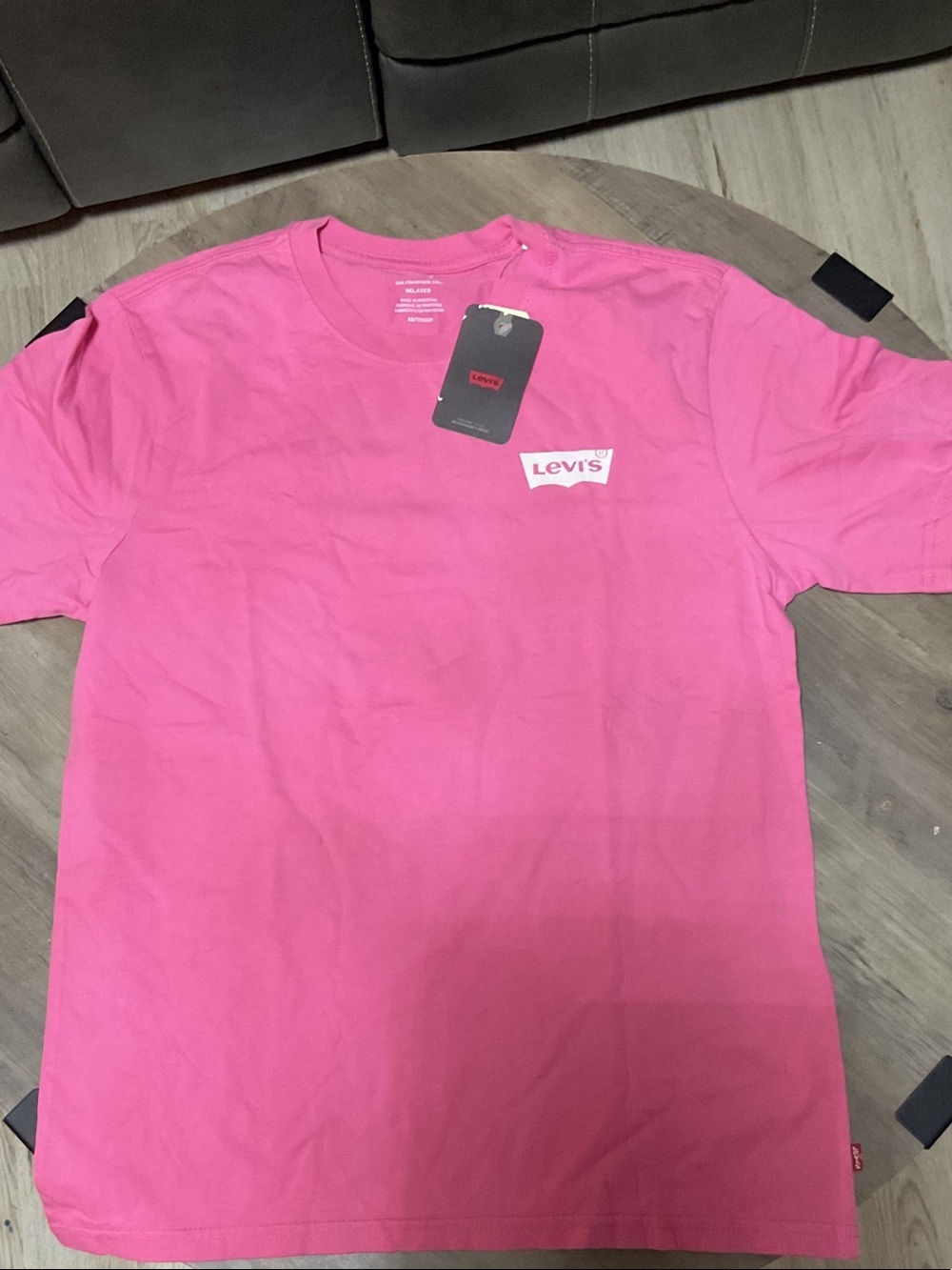 Levi's Pink Short Sleeve Logo Crew T-Shirt